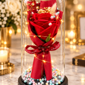 Fleurs sous cloche